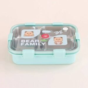 Bear Family Stainless Steel Lunch Box