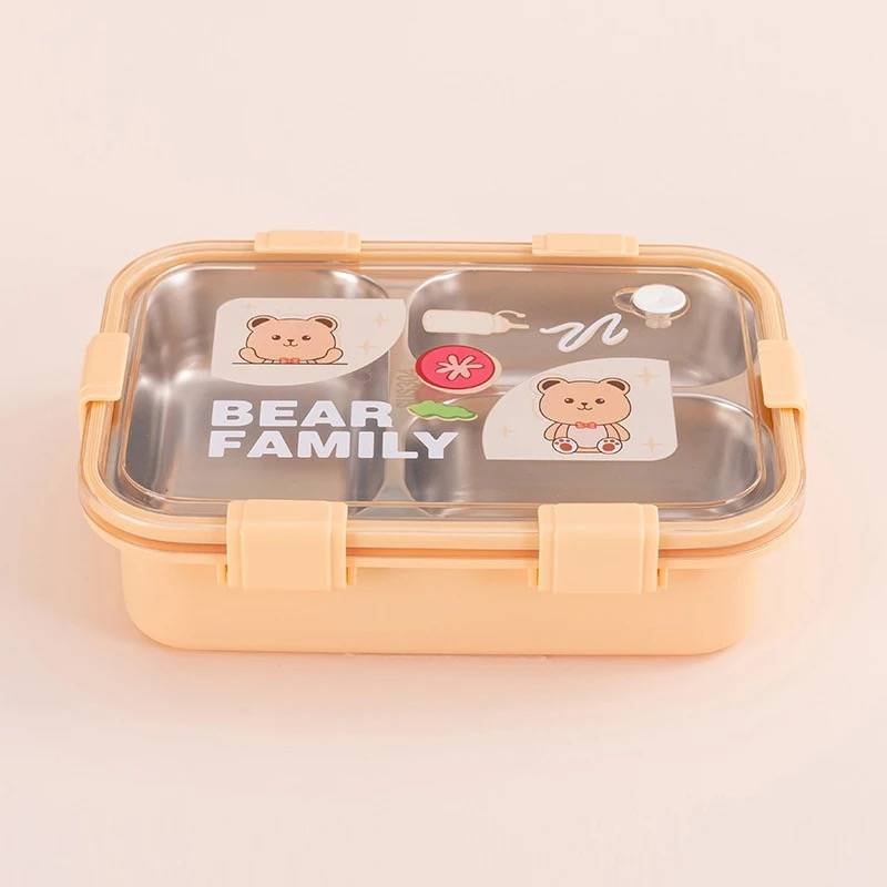 Bear Family Stainless Steel Lunch Box - Image 2